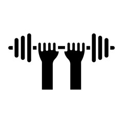 Obraz premium Weightlifting Icon