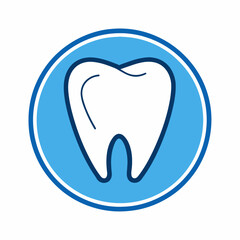 The silhouette of a tooth. A simple Dental clinic Logo.