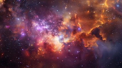 Fototapeta premium Explore the infinite beauty of the cosmos with this stunning space image