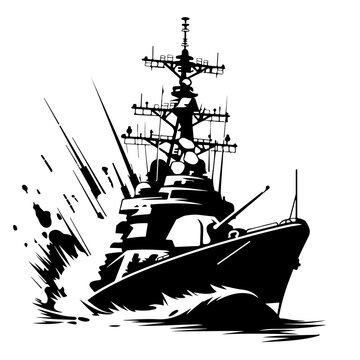 Battleship clip art preview