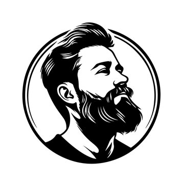 recommend clip art: Bearded Man Face