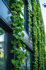 Modern building facade greening