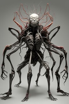 Monster, horror, fictional creature, long legs.