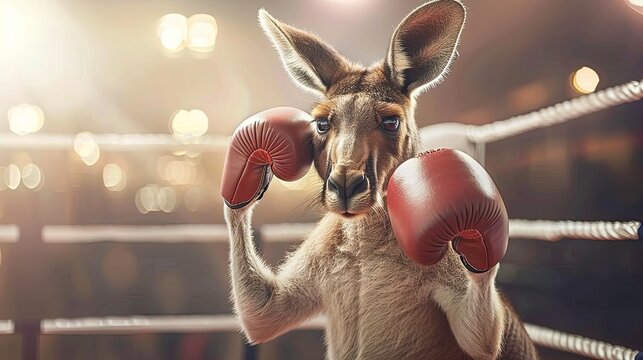 kangaroo on the box ring Generative AI