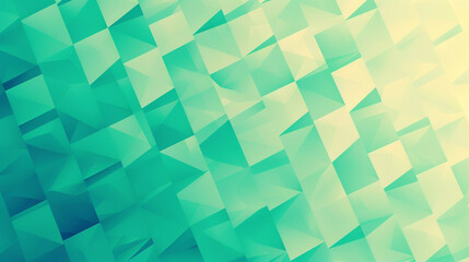 Abstract wallpaper with geometric gradient transition from turquoise to mint modern graphic pattern