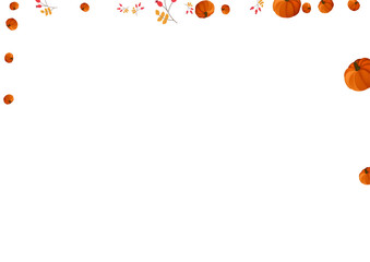 Fototapeta premium Burgundy Leaf Background White Vector. Gourd November. Red September Illustration. Pattern Set. Colorful Leaves Picking Banner.