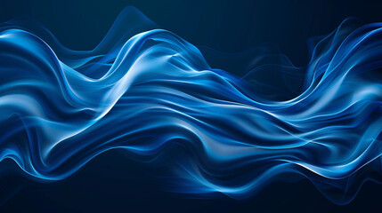 Obraz premium Deep azure abstract waves with a flame motif great for a deep oceanic background