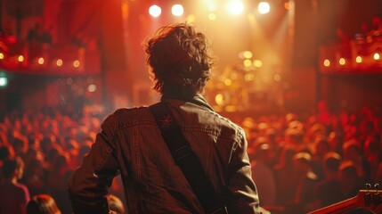 Obraz premium Rock Guitarist Performing Live 3