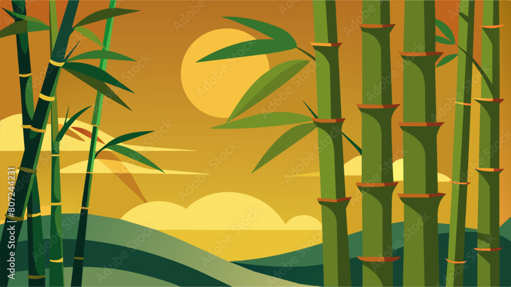 Poster the gentle rustling of bamboo in the wind creates a soothing background noise allowing visitors to f