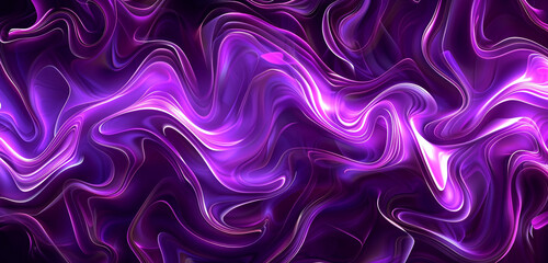 Obraz premium Electric mulberry purple abstract waves styled as flames ideal for a bold energetic background