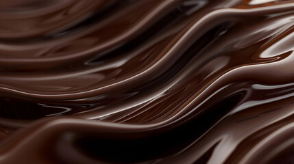 A wave of rich chocolate brown blending into a glassy texture that adds depth  warmth mimicking the richness of dark wood captured in