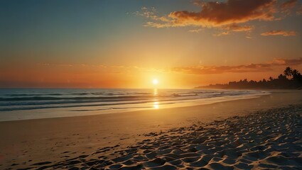 sunset at the beach