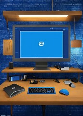 Naklejka premium tv and computer