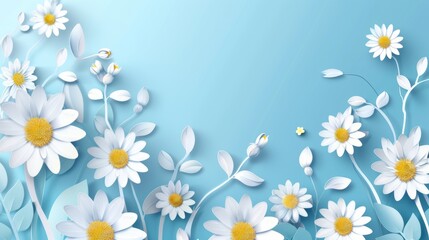 Obraz premium Spring Floral Background for Mother's Day Generative AI