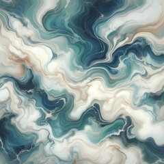 Fototapeta premium series of waves of blue and white marble background