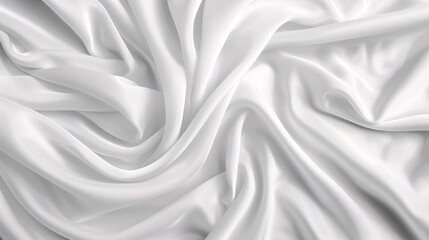 Obraz premium white wrinkled satin silk cloth texture background