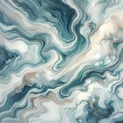 Obraz premium series of waves of blue and white marble background