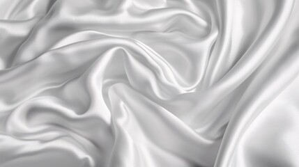Fototapeta premium white wrinkled satin silk cloth texture background