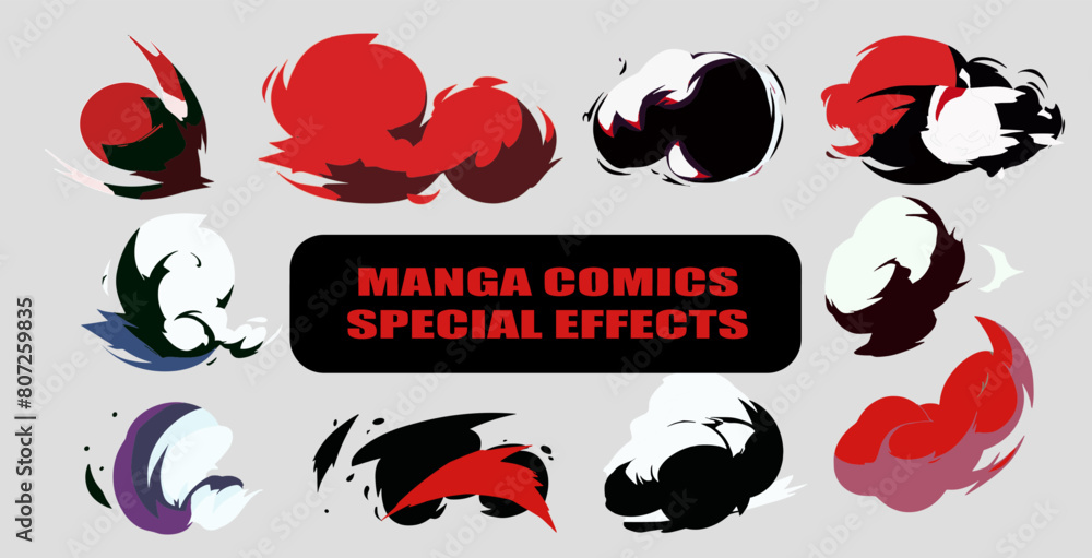 Poster abstract visual effects of explosions on a gray background. vector illustration in superhero comic b