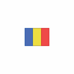 Romania nation flag country sign