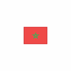 Morocco Kingdom national flag star