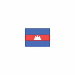cambodia asia national flag vector