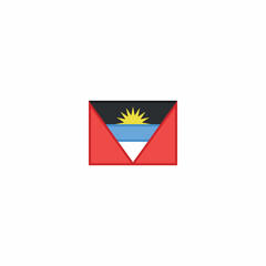 antigua and barbuda vector flag