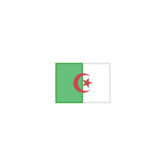 algeria flag country vector sign