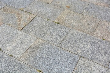 Granite pavement, the rock of which is 1.7 billion years old - high quality footpath for heavy...