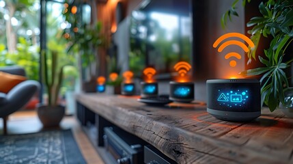 Futuristic Smart Home Technology Seamless Integration