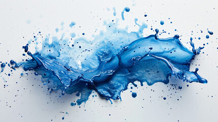 watercolor splotch splatter of water isolated