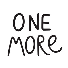 One more text isolated. Hand drawn vector art. © clelia-clelia