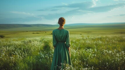 Lady in the Meadow 12