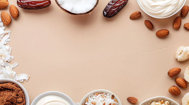 Sweeter Naturally: A Vegan Delight with Dates Mockup Feast