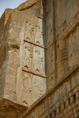 Tomb of Artaxerxes III at the ruins of Persepolis near the city of Shiraz in Fars province, Iran.