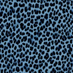 
leopard blue background, cat texture, black spots on blue background, modern stylish print