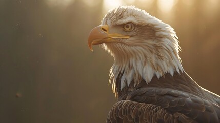 close up of bald Eagle