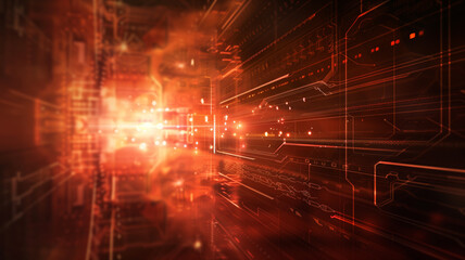 Tech Explosion Background Wallpaper