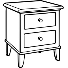 Bedside Table Design: Stylish Furniture Graphics for Home Decor