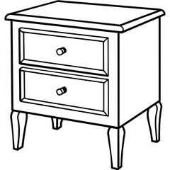 Bedside Table Design: Stylish Furniture Graphics for Home Decor