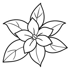 a high-resolution vector art illustration of a Magnolia flower (17)