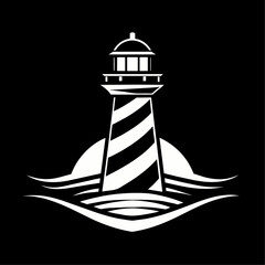 a Lighthouse logo with a stylish modern shape (21)