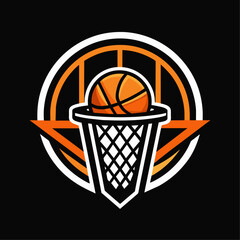 Basketball logo vector art illustration (10)