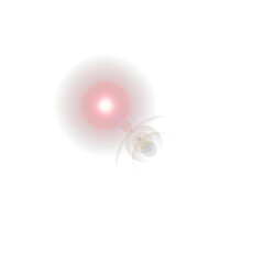 red lens flare