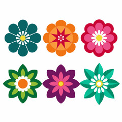 Obraz premium create-a-set-of-flower-icon-vector-art-illustratio (5)