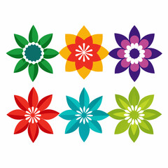 Obraz premium create-a-set-of-flower-icon-vector-art-illustratio (4)