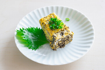 アカモク入り玉子焼き