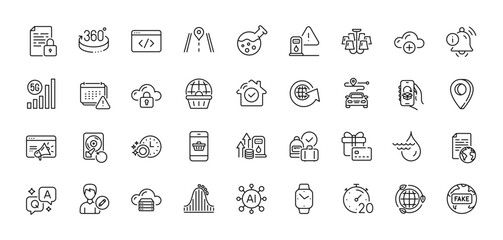 Seo script, Edit person and House security line icons pack. AI, Question and Answer, Map pin icons. Information bell, Dishwasher timer, Lock web icon. Vector