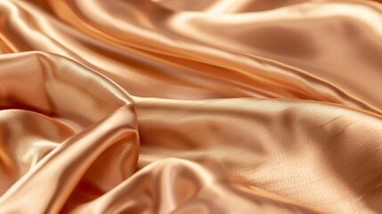 Elegant Peach Gold Satin Fabric Texture background