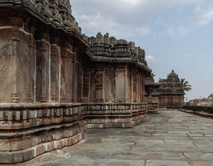Naklejka premium Sri Veeranarayana Swamy Belavadi Temple is the largest Hindu temple of Hoysala architecture. India